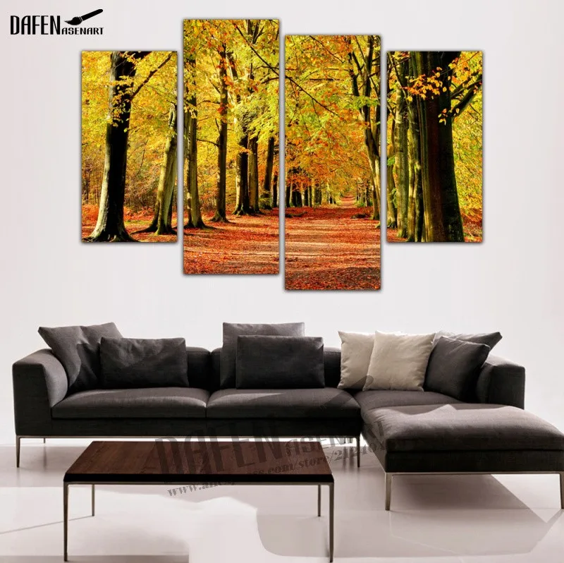 4 Panels Canvas Prints Tree Autumn Forest Landscape Painting Wall Art Picture for Modern Living Room Home Decor Ready to hang
4 Panels Canvas Prints Tree Autumn Forest Landscape Painting Wall Art Picture for Modern Living Room Home Decor Ready to hang