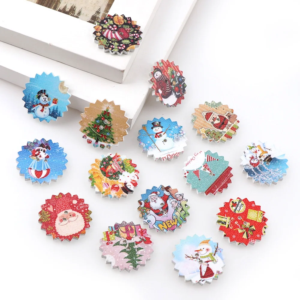 Diy Crafts 50pc Mixed Cute Christmas Round Snowman Snowflake 2 Holes Wooden Decorative Buttons Sewing Accessories Scrapbooking
Diy Crafts 50pc Mixed Cute Christmas Round Snowman Snowflake 2 Holes Wooden Decorative Buttons Sewing Accessories Scrapbooking