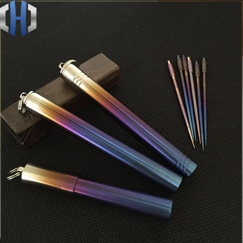 Pure Titanium Alloy Toothpick Holder Waterproof Sealed Warehouse Ring Health Fruit Fork Multi-function EDC Tools
Pure Titanium Alloy Toothpick Holder Waterproof Sealed Warehouse Ring Health Fruit Fork Multi-function EDC Tools