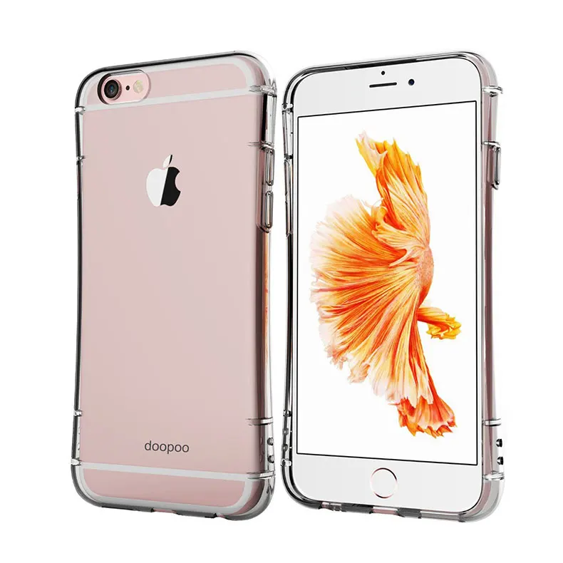 2016 Newly Air Cushion Anti Knock Clear Crystal TPU Soft Rubber Phone Cover font b Case
