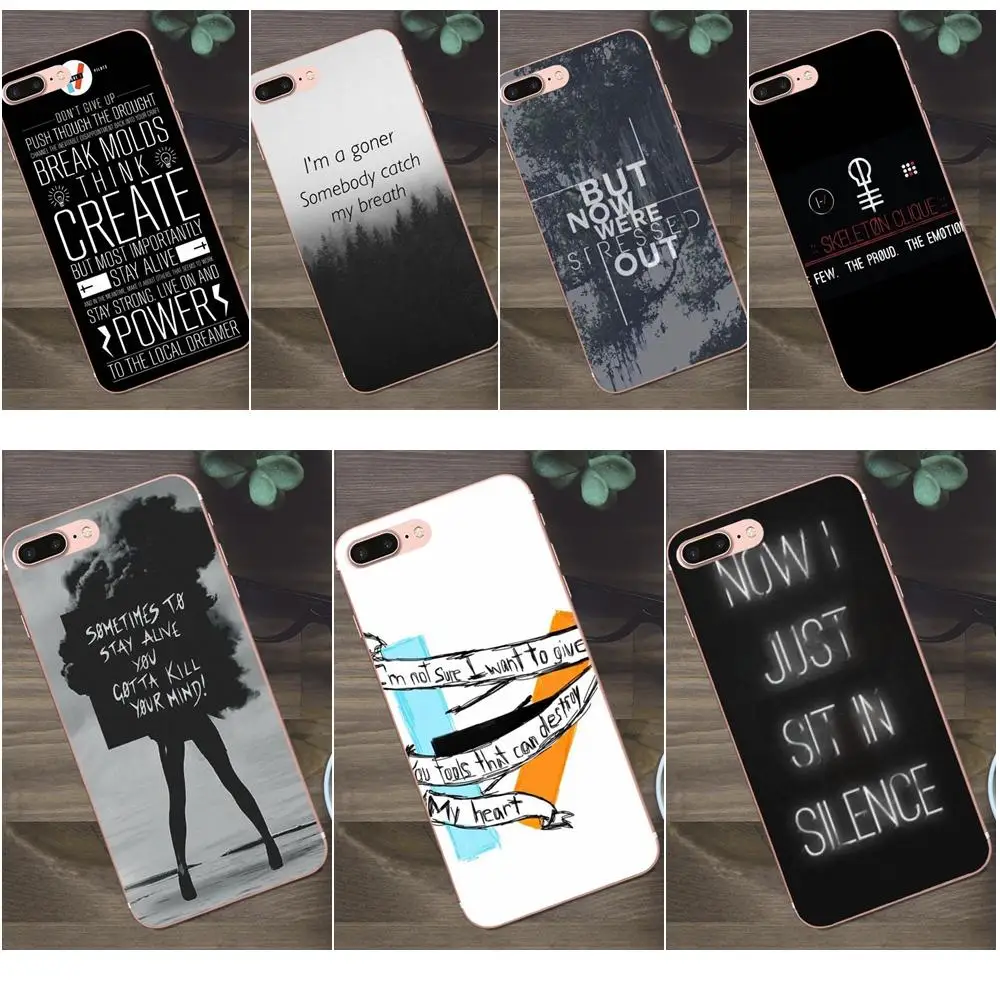 Bixedx Twenty One Pilots Lyric For Huawei G8 Honor 5C 5X 6 6X 7 8 9 Y5II Mate 9 P7 P8 P9 P10 P20 Lite Plus 2017 Coque Shell
Bixedx Twenty One Pilots Lyric For Huawei G8 Honor 5C 5X 6 6X 7 8 9 Y5II Mate 9 P7 P8 P9 P10 P20 Lite Plus 2017 Coque Shell