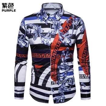 DropShipping Men's Camisa Masculina Digital Print Long-sleeved Lapel Flower Shirt Men's Casual Shirt Chemise Homme Social Men
DropShipping Men's Camisa Masculina Digital Print Long-sleeved Lapel Flower Shirt Men's Casual Shirt Chemise Homme Social Men