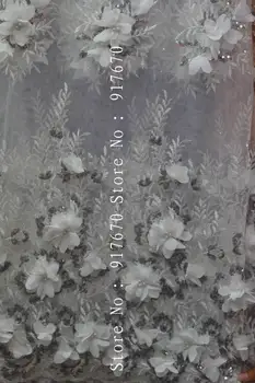 3D flower French Net Lace Fabric beads Latest african guipure sequin lace fabric embroidery mesh nigerian tulle lace fabric
3D flower French Net Lace Fabric beads Latest african guipure sequin lace fabric embroidery mesh nigerian tulle lace fabric