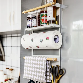 Multi-function shelf free punching magnetic refrigerator paper towel rack seasoning towel rack wall hook wx7021346
Multi-function shelf free punching magnetic refrigerator paper towel rack seasoning towel rack wall hook wx7021346