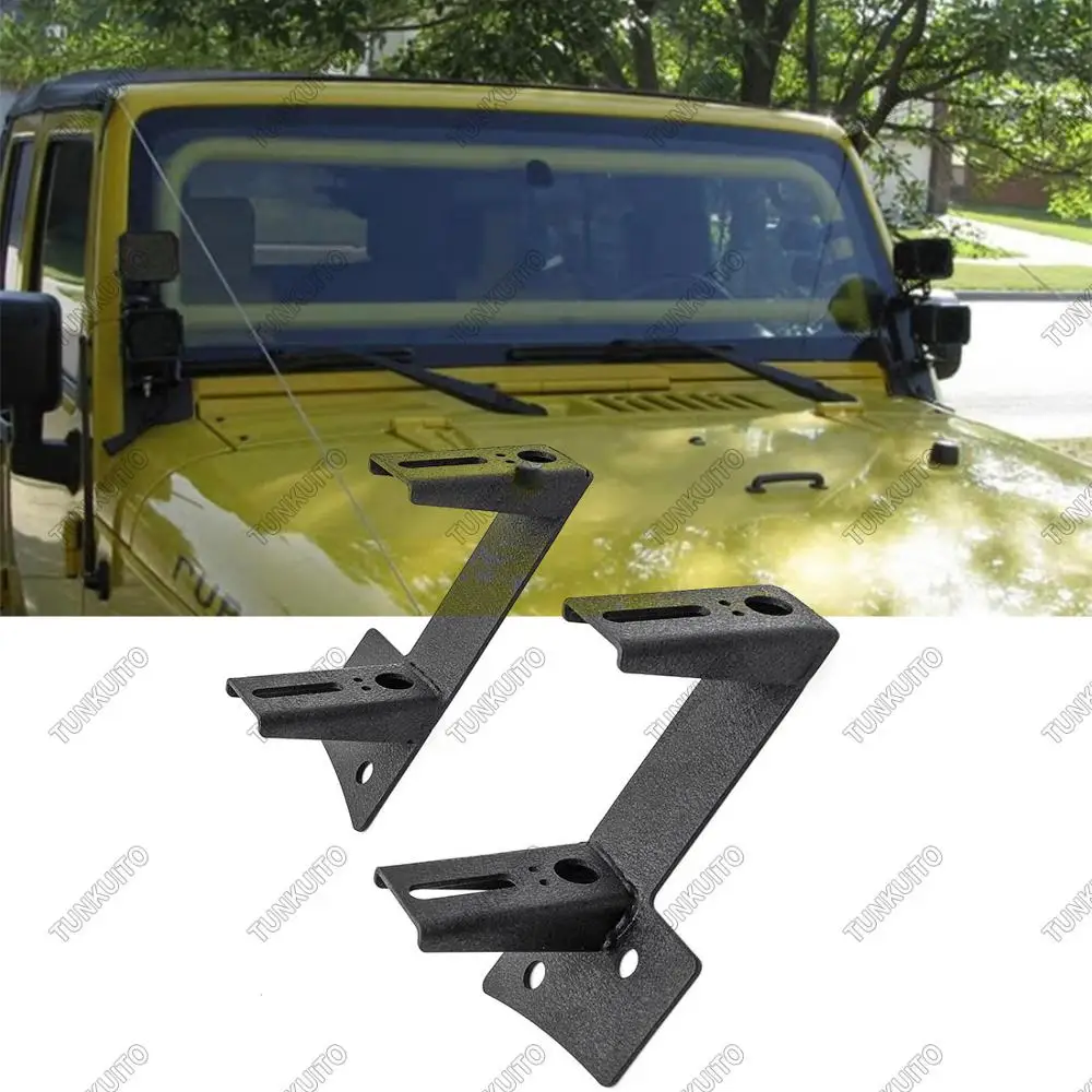 1 pair Black Dual A-Pillar Mounting Brackets for LED Light Bar Work lights Fit 2007-2017 Jeep Wrangler JK/JKU 2DR 4DR
1 pair Black Dual A-Pillar Mounting Brackets for LED Light Bar Work lights Fit 2007-2017 Jeep Wrangler JK/JKU 2DR 4DR