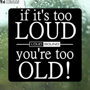 Tri Mishki WCS498 14x14cm if it is too loud sound,you are too old car sticker funny colorful music auto automobile decals
Tri Mishki WCS498 14x14cm if it is too loud sound,you are too old car sticker funny colorful music auto automobile decals