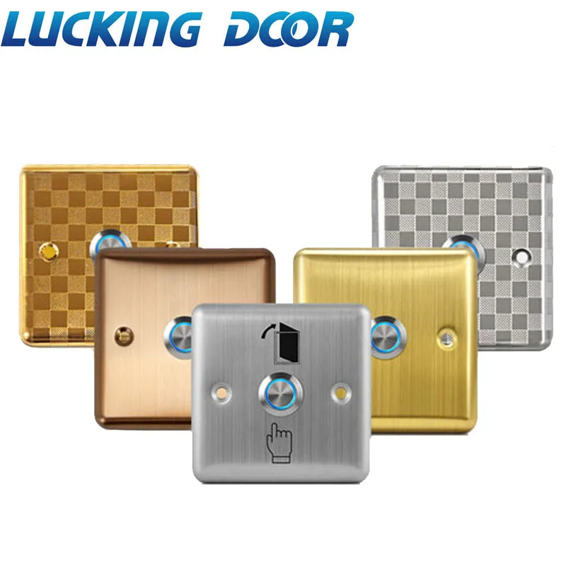 LUCKING DOOR LED Light Stainless Steel Exit Button Push Switch Door Sensor Opener Release for Access Control
LUCKING DOOR LED Light Stainless Steel Exit Button Push Switch Door Sensor Opener Release for Access Control