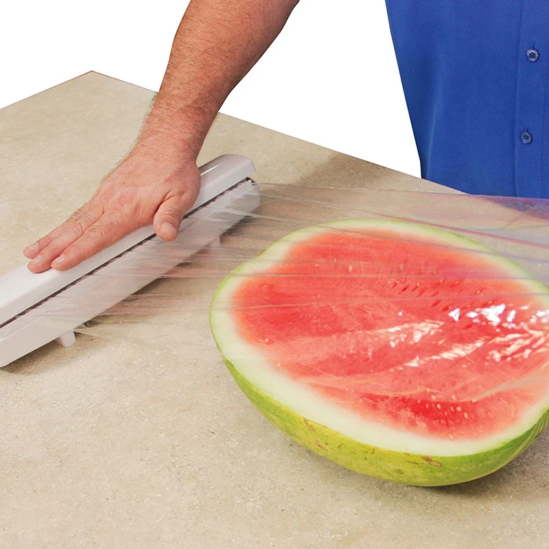 Plastic Wrap Cutter Food Preservative Film Dispenser Stainless Steel Foil Wax Paper Cut Rollers Cling Wrap Kitchen Accessories
Plastic Wrap Cutter Food Preservative Film Dispenser Stainless Steel Foil Wax Paper Cut Rollers Cling Wrap Kitchen Accessories