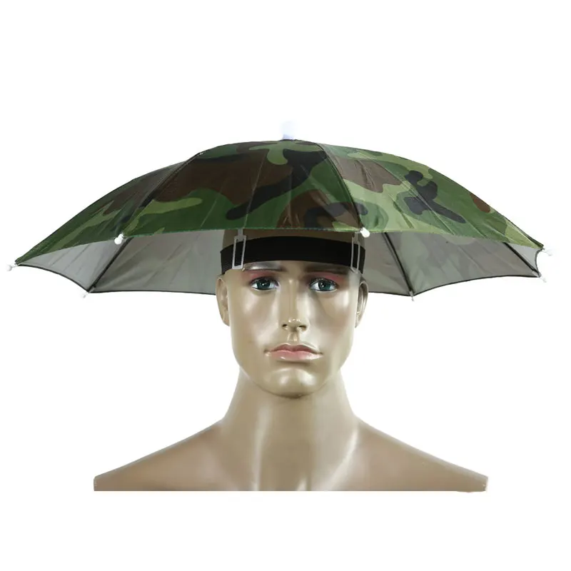 Umbrella Hat Sun Shade Camping Fishing Hiking Outdoor Waterproof Sun Protection Rain Umbrella Cap 
Umbrella Hat Sun Shade Camping Fishing Hiking Outdoor Waterproof Sun Protection Rain Umbrella Cap
