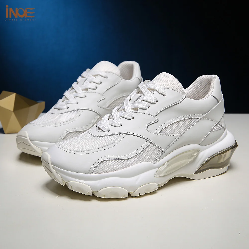 INOE New Arrivial Genuine Cow Leather Spring Women Sneakers Autumn Casual Shoes Flats High Quality for Walking White Pink
INOE New Arrivial Genuine Cow Leather Spring Women Sneakers Autumn Casual Shoes Flats High Quality for Walking White Pink