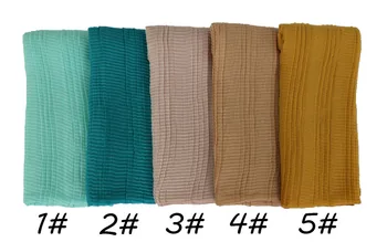 10PCS/LOT Women Plain Cotton Viscose Scarf Solid Color Crumple Pleated Wrinkle Crinkle Shawl Arab Femme Muslim Hijab Headscarf
10PCS/LOT Women Plain Cotton Viscose Scarf Solid Color Crumple Pleated Wrinkle Crinkle Shawl Arab Femme Muslim Hijab Headscarf