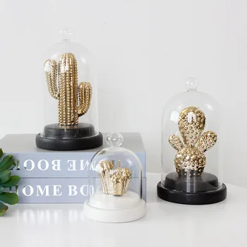 1PC Ceramic Gold Cactus Decoration Plant Ornaments Glass Cover Home Living Room Bedroom Desktop Decorations Figurines Crafts
1PC Ceramic Gold Cactus Decoration Plant Ornaments Glass Cover Home Living Room Bedroom Desktop Decorations Figurines Crafts