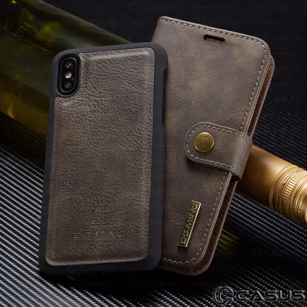 For iPhone XS MAX XR X Case PU Leather Removable Wallet Magnetic Flip Card Case Cover For iPhone 8 7 6 Plus Case
For iPhone XS MAX XR X Case PU Leather Removable Wallet Magnetic Flip Card Case Cover For iPhone 8 7 6 Plus Case