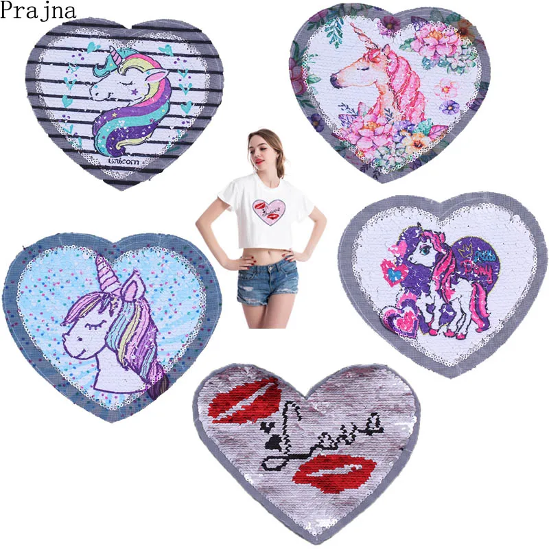 Prajna Lip Reversible Sequin Patch Heat Sew On Patches Flower Kids Cute Change Color Sewing Patch Unicorn Parches For Clothes
Prajna Lip Reversible Sequin Patch Heat Sew On Patches Flower Kids Cute Change Color Sewing Patch Unicorn Parches For Clothes