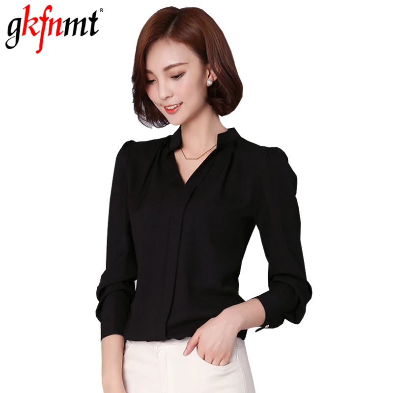gkfnmt 2018 New Women Blouses V-Neck Office Lady OL Elegant White Tops Long Sleeve Shirt Vetement Femme Blusas Chemise Femme
gkfnmt 2018 New Women Blouses V-Neck Office Lady OL Elegant White Tops Long Sleeve Shirt Vetement Femme Blusas Chemise Femme