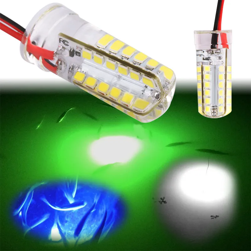 

New High Quality 12V Underwater White LED Lamp Night Attracts Fishes Snook Light Dock Decorative Light Fishing Bait Light#87885
