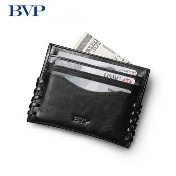 BVP Famous Brand Genuine Leather Male Card Holder Business Knitting Small Wallet Black Man Credit Card Bag Fashion Card Case 50
BVP Famous Brand Genuine Leather Male Card Holder Business Knitting Small Wallet Black Man Credit Card Bag Fashion Card Case 50