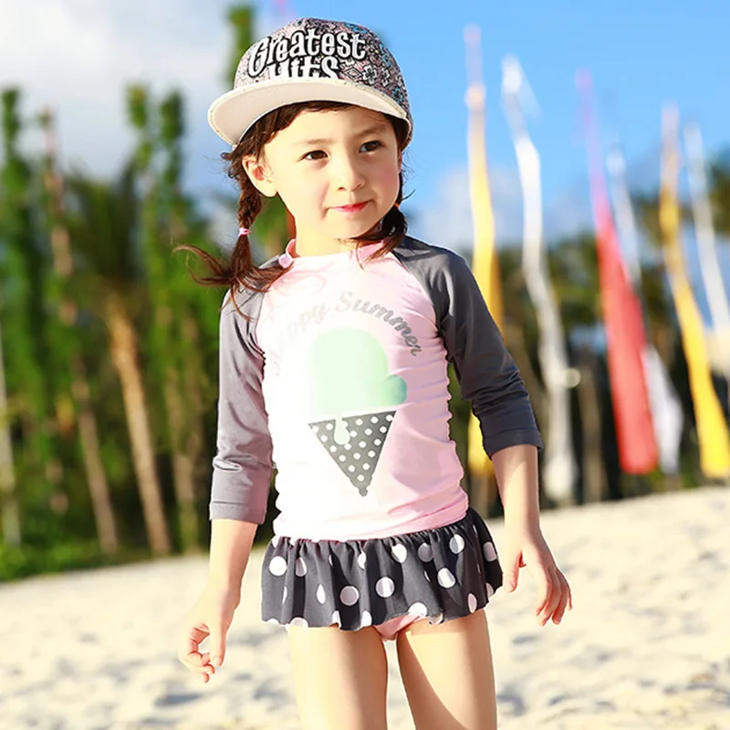 Children's Swimwear For Girls 2019 Girl Swimming Suit Kids Bathing Suits Children Bikini Child Swimsuit Long Sleeve Skirt Split
Children's Swimwear For Girls 2019 Girl Swimming Suit Kids Bathing Suits Children Bikini Child Swimsuit Long Sleeve Skirt Split
