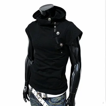 Sell like hot cakes Man clothes pure color zipper hooded cultivate one's morality short sleeve men who dress button decoration
Sell like hot cakes Man clothes pure color zipper hooded cultivate one's morality short sleeve men who dress button decoration