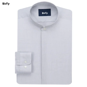 Customized Dress Shirt Mandarin collars shirt men's round neck Spring summer men's long sleeved cotton shirt Embroidery letters
Customized Dress Shirt Mandarin collars shirt men's round neck Spring summer men's long sleeved cotton shirt Embroidery letters