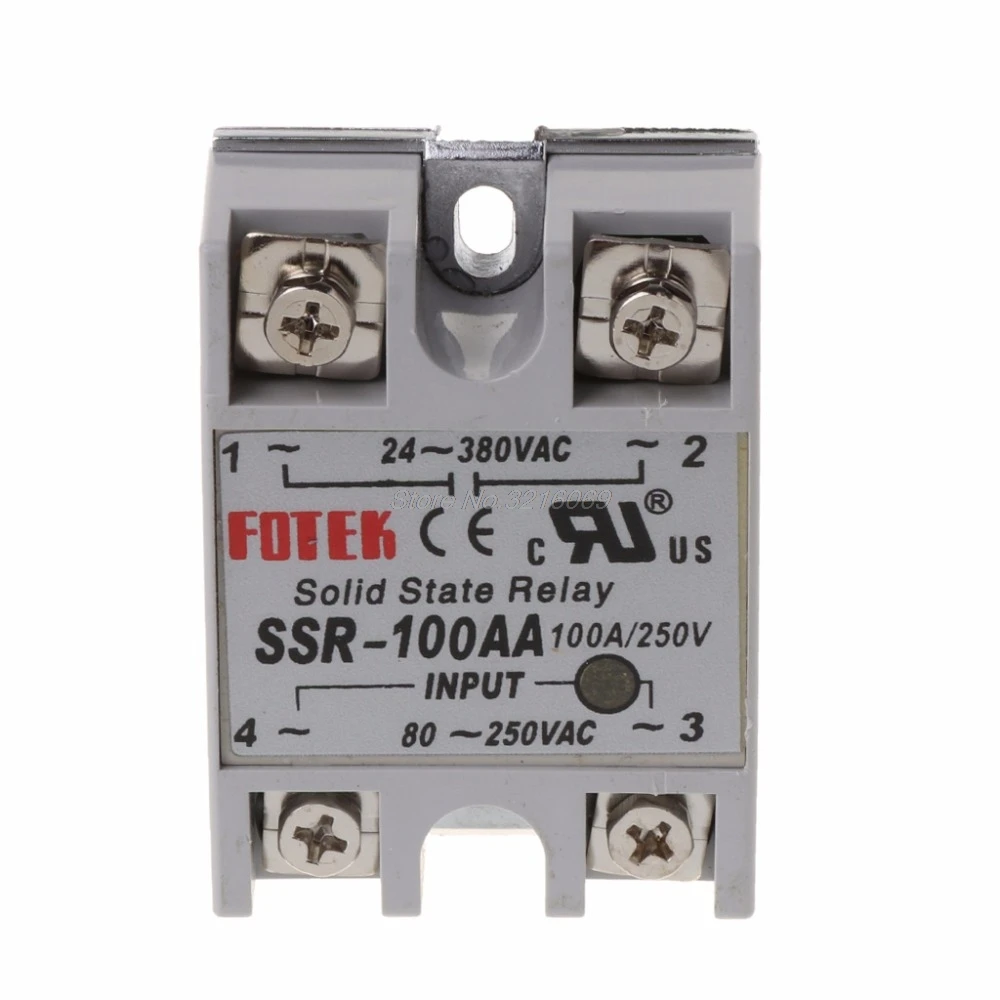 24V-380V SSR-100AA 100A DC-AC Solid State Relay Module Temperature Controller Jun29 Drop Ship
24V-380V SSR-100AA 100A DC-AC Solid State Relay Module Temperature Controller Jun29 Drop Ship