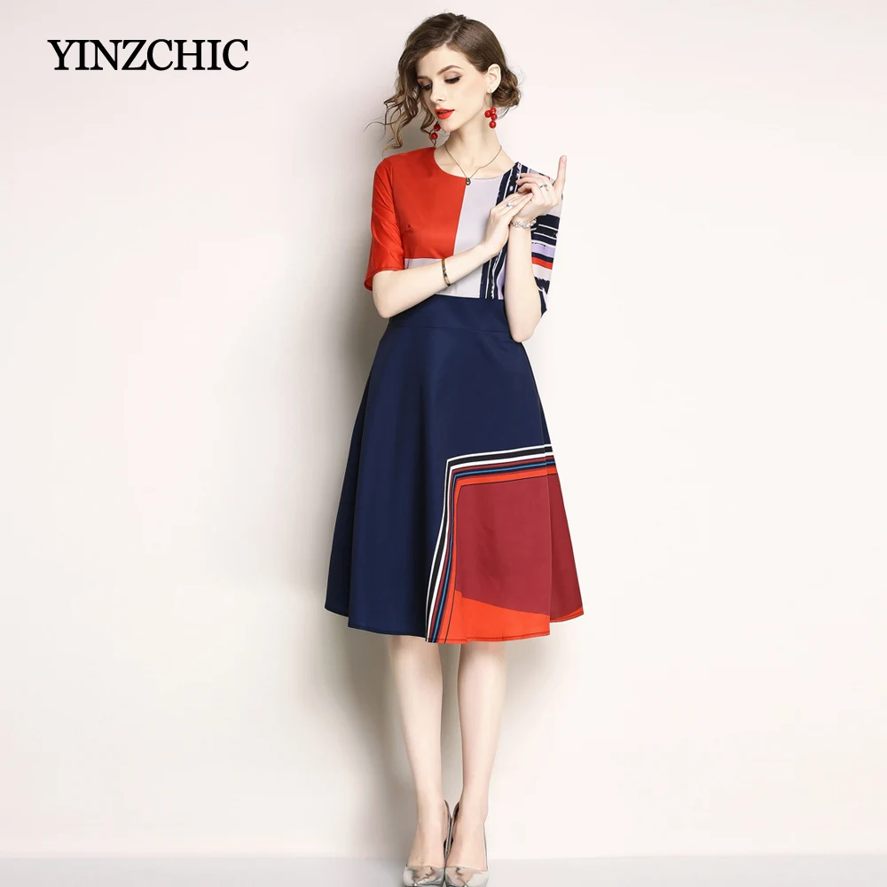 New Summer Printed Mid Dress Half Sleeve Womans A-Line Dresses O-Neck Female Party Work Dresses Women Early Autumn Casual Dress
New Summer Printed Mid Dress Half Sleeve Womans A-Line Dresses O-Neck Female Party Work Dresses Women Early Autumn Casual Dress