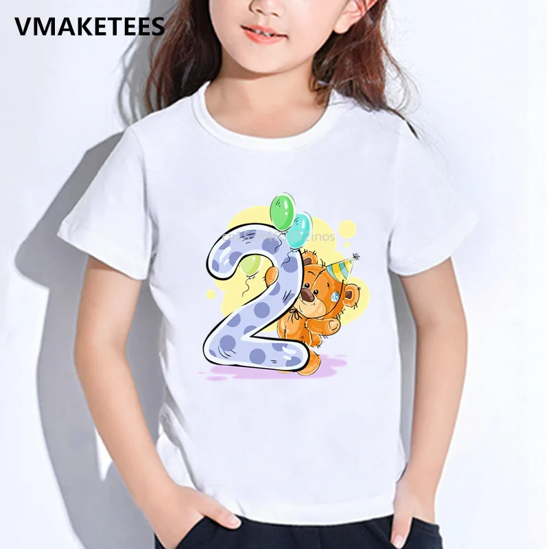 Girls & Boys T shirt Kids Birthday Bear Number 1-9 Bow Cartoon Print T-shirt Funny Winnie Baby Birthday Present Clothes,HKP5237
Girls & Boys T shirt Kids Birthday Bear Number 1-9 Bow Cartoon Print T-shirt Funny Winnie Baby Birthday Present Clothes,HKP5237
