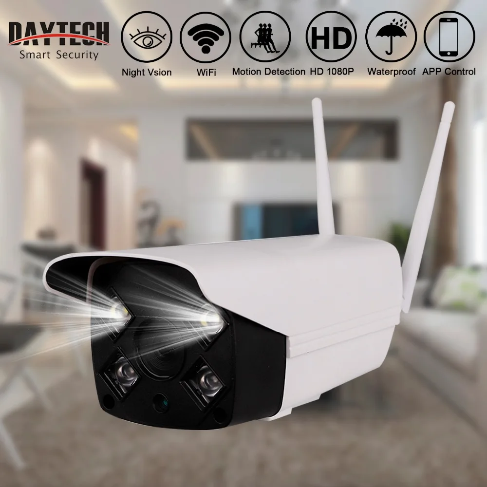 DAYTECH Waterproof Outdoor IP Camera Wireless HD720/1080P Night Vision Security Monitor Motion Detection White LED Light H05
DAYTECH Waterproof Outdoor IP Camera Wireless HD720/1080P Night Vision Security Monitor Motion Detection White LED Light H05