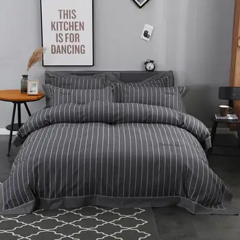 2018 100% cotton Brief solid Bedding Set .Duvet Cover Bed sheet Bed Linen Pillowcases.Foison DarkGray
2018 100% cotton Brief solid Bedding Set .Duvet Cover Bed sheet Bed Linen Pillowcases.Foison DarkGray
