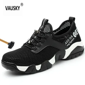2019 Men Steel Nose Safety Work Shoes grid Lightweight Breathable Reflective Casual Sneaker Prevent piercing Protective boots 
2019 Men Steel Nose Safety Work Shoes grid Lightweight Breathable Reflective Casual Sneaker Prevent piercing Protective boots