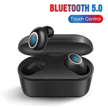 Bluetooth Earphones 5.0 TWS Mini Wireless Headsets 3D Stereo Bass Earbuds Touch Control Portable Earphones with Charging Box
Bluetooth Earphones 5.0 TWS Mini Wireless Headsets 3D Stereo Bass Earbuds Touch Control Portable Earphones with Charging Box