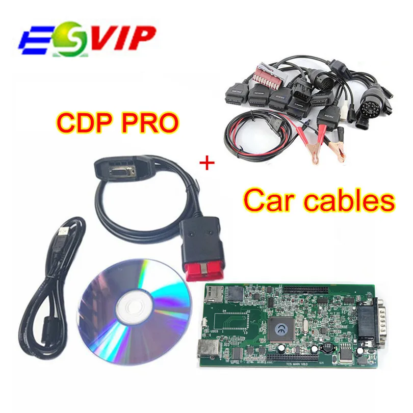 Full Set TCS CDP PRO cdp plus VCI 3 in1 obd2 diagnostic-tool for cars/trucks 2016.1 software+ Keygen +8 Car cables
Full Set TCS CDP PRO cdp plus VCI 3 in1 obd2 diagnostic-tool for cars/trucks 2016.1 software+ Keygen +8 Car cables