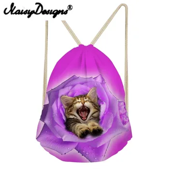 NOISYDESIGNS 3D animals and flowers American bobtail Printing Drawstring Pouch Storage Kids Girls School bag Travel Mochila new
NOISYDESIGNS 3D animals and flowers American bobtail Printing Drawstring Pouch Storage Kids Girls School bag Travel Mochila new