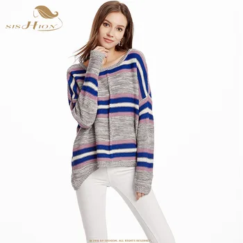 SISHION Women plus size Sweater Autumn Winter 2019 Women solid color Long Sleeves loose Ladies O-Neck Knitted Pullovers SP0215
SISHION Women plus size Sweater Autumn Winter 2019 Women solid color Long Sleeves loose Ladies O-Neck Knitted Pullovers SP0215