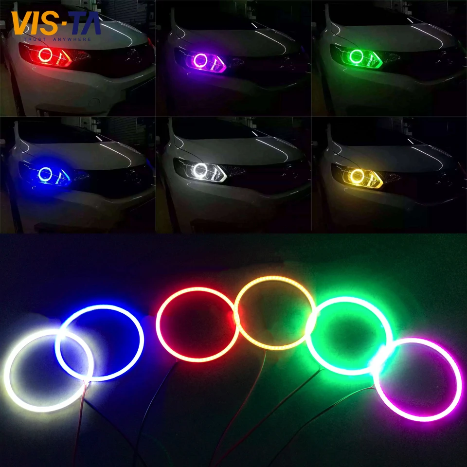 High Quality 60-140mm 7 Colors COB LED Angel Eye Headlight Universal COB LED Halo Ring Full Circle LED COB Angel Eyes Lights
High Quality 60-140mm 7 Colors COB LED Angel Eye Headlight Universal COB LED Halo Ring Full Circle LED COB Angel Eyes Lights