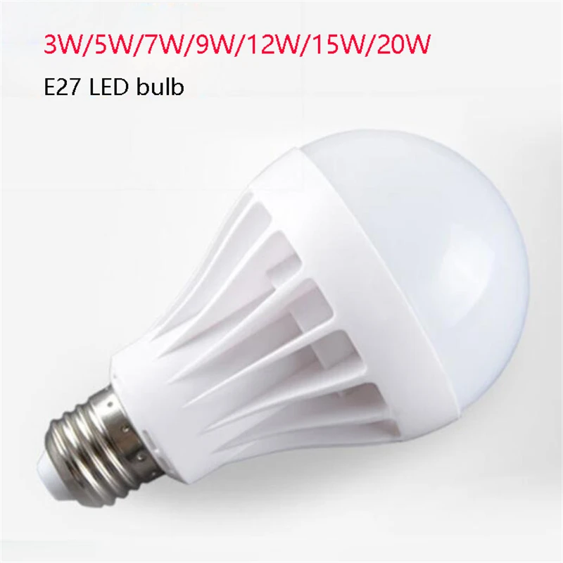 

Bright SMD 5730 LED Bulb Lamp E27 3W 5W 7W 9W 12W 15W 20W 110V 220V Cold White/Warm White Lampada Ampoule Bombilla LED lighting