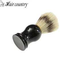 Hair Country High Quality Men Shaving Brush Pure Badger Brushes Barbear Resin Handle Brocha Hair Knot Beard Brush for Mens Bear