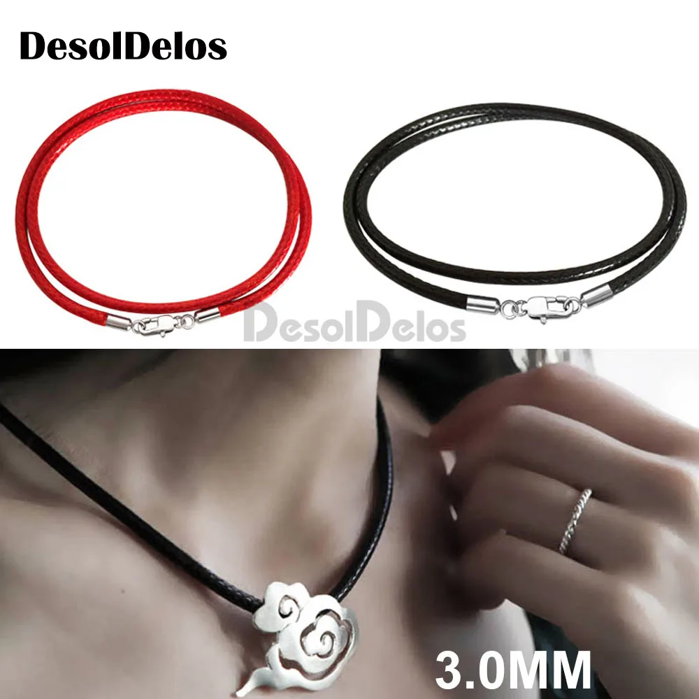 3pcs/lots 1.5mm 2mm 3mm Leather Cord Waxed Rope Necklace Stainless Steel Lobster Clasp Connector Chain For Men Women DIY Jewelry
3pcs/lots 1.5mm 2mm 3mm Leather Cord Waxed Rope Necklace Stainless Steel Lobster Clasp Connector Chain For Men Women DIY Jewelry