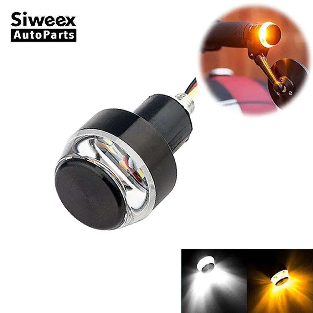 Motorcycle LED hand Grip bar end Light Accelerator bulb Handlebar Turn Signal Lamp Yellow and White Two-tone DC 12V Universal
Motorcycle LED hand Grip bar end Light Accelerator bulb Handlebar Turn Signal Lamp Yellow and White Two-tone DC 12V Universal