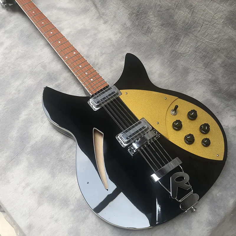 High quality 12 - string Rick 360 electric guitar, Korean accessories, half empty center, R bridge, color can be customized
High quality 12 - string Rick 360 electric guitar, Korean accessories, half empty center, R bridge, color can be customized