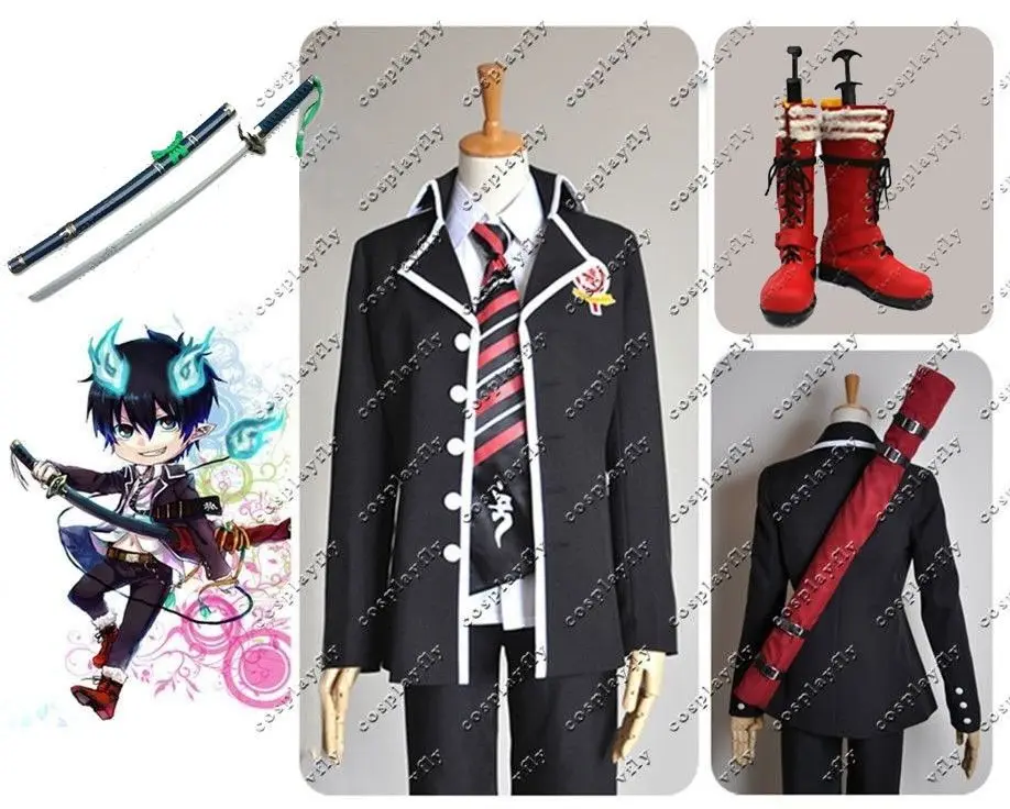 Японский аниме Ao no Blue Exorcist Rin Okumura косплей реквизит меч Тканевая обувь Меч сумка