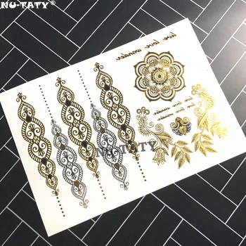 Nu-TATY Metallic totem Gold Temporary 3d Fake Tattoos Body Arts Retro Tatto Flash Sticker Swimsuit Bikini Makeup Tools
Nu-TATY Metallic totem Gold Temporary 3d Fake Tattoos Body Arts Retro Tatto Flash Sticker Swimsuit Bikini Makeup Tools