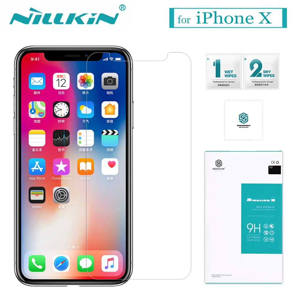 Nilkin for iPhone X Tempered Glass Nillkin 9H Hard Amazing H 0.33mm Clear Glass Screen Protector Film for Apple iPhone X 5.8''
Nilkin for iPhone X Tempered Glass Nillkin 9H Hard Amazing H 0.33mm Clear Glass Screen Protector Film for Apple iPhone X 5.8''