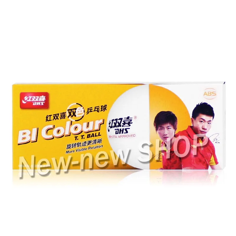 DHS BI Colour 2019 New Table Tennis Balls Double Color, China Super League, Seamed ABS 40+ Balls Plastic Ping Pong Balls
DHS BI Colour 2019 New Table Tennis Balls Double Color, China Super League, Seamed ABS 40+ Balls Plastic Ping Pong Balls