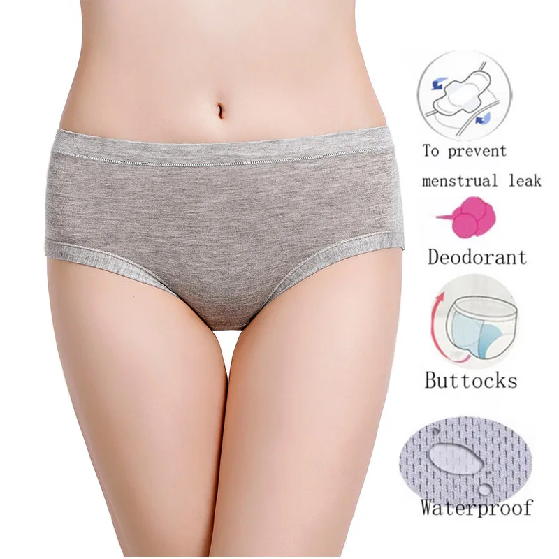 Women Physiology Panties Solid Thicken Black Gray Menstrual Period Leakproof Briefs Ladies Underwear 9 Color
Women Physiology Panties Solid Thicken Black Gray Menstrual Period Leakproof Briefs Ladies Underwear 9 Color