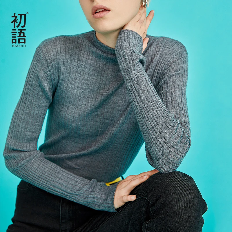 Toyouth Women Ribbed Long Sleeve Sweater Solid O-Neck Sweaters Long Sleeve Thin Sweaters Autumn Winter Tops Sueter Mujer
Toyouth Women Ribbed Long Sleeve Sweater Solid O-Neck Sweaters Long Sleeve Thin Sweaters Autumn Winter Tops Sueter Mujer