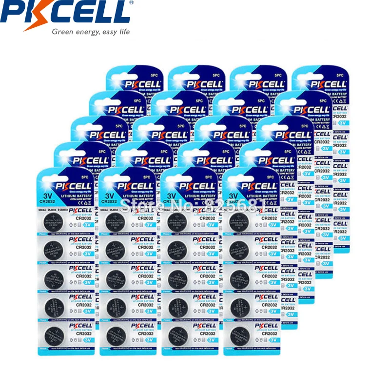100Pcs PKCELL CR2032 3V Lithium Button Battery BR2032 DL2032 ECR2032 CR 2032 Lithium Batteries for smart watch ,Deaf-aid
100Pcs PKCELL CR2032 3V Lithium Button Battery BR2032 DL2032 ECR2032 CR 2032 Lithium Batteries for smart watch ,Deaf-aid