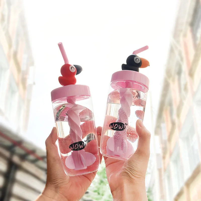1PC 400ML Flamingos Straw Water Bottles Cute Plastic Sports Water Bottle For Outdoor Camping Sports Drinking Bottles HHY1
1PC 400ML Flamingos Straw Water Bottles Cute Plastic Sports Water Bottle For Outdoor Camping Sports Drinking Bottles HHY1
