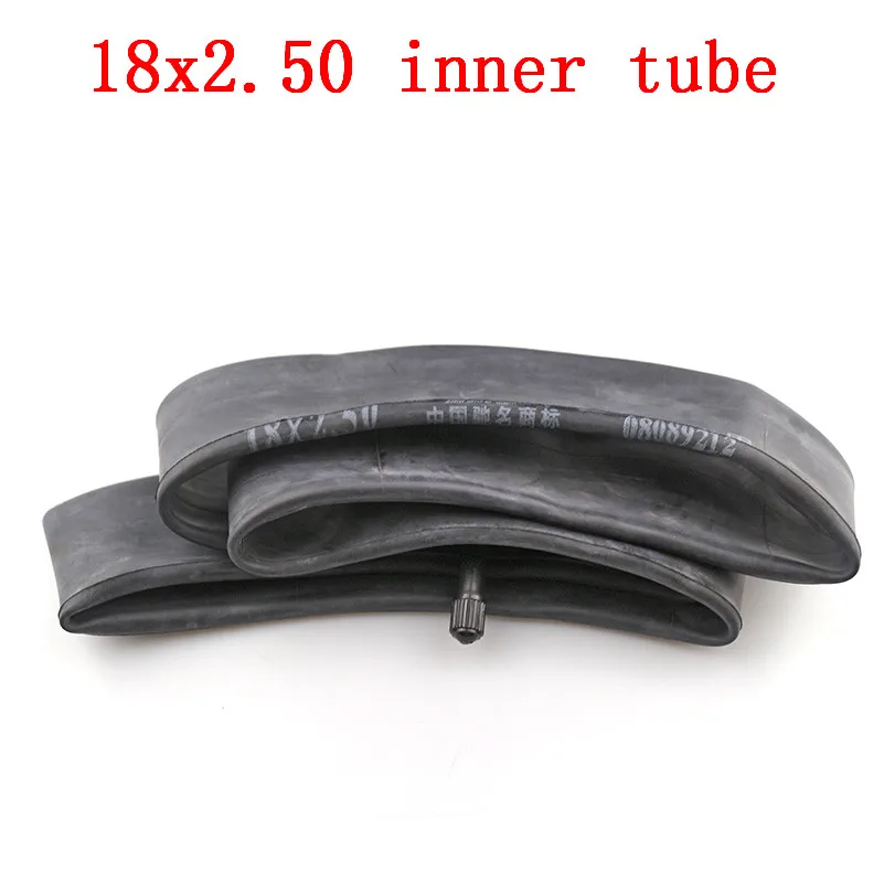 18x2.50 inner tire with a straight Angle Valve stem fit electric dirt bikes and vehicles
18x2.50 inner tire with a straight Angle Valve stem fit electric dirt bikes and vehicles