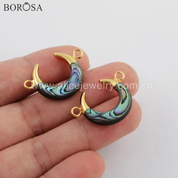 BOROSA 5/10PCS Natural Abalone Shell Connector Fashion Shell Jewelry for Bracelet Necklace Making G1767
BOROSA 5/10PCS Natural Abalone Shell Connector Fashion Shell Jewelry for Bracelet Necklace Making G1767